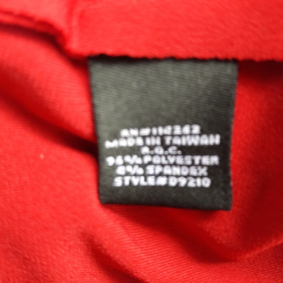 Norma Kamali Timeless Red Blouse Peasant Smocked Off Shoulder Vintage 80s L - Picture 5 of 7